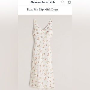Abercrombie White Floral MIDI Dress